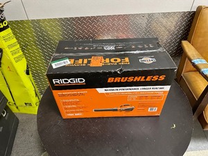 lot 108 image: Rigid 18V Brushless 130 MPH 510 CFM Cordless Battery Leaf Blower (Tool Only)