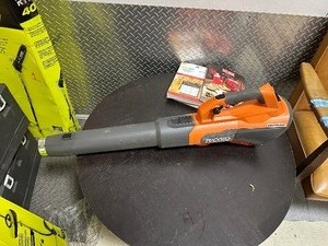 lot 109 image: Rigid 18V Brushless 130 MPH 510 CFM Cordless Battery Leaf Blower (Tool Only