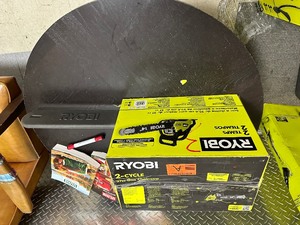 lot 135 image: Ryobi Ry3714 14 Chainsaw - damaged see pictures - Marked # 3