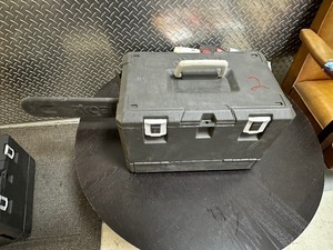 lot 136 image: Ryobi RY3716 16 Chainsaw - Motor Free But doesnt sound good - Marked # 2