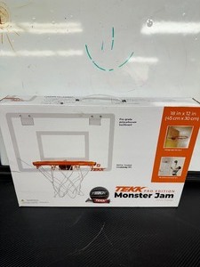 lot 121 image: Tekk Pro Edition Monster Jam Door Mounted Mini Basketball Hoop