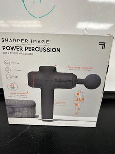 lot 119 image: Sharper Image Derp Tissue Massager Pro Percussion Device 6 Attachments  #2