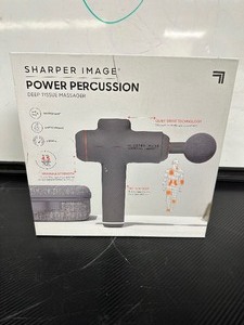 lot 117 image: Sharper Image Derp Tissue Massager Pro Percussion Device 6 Attachments