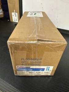 lot 115 image: 1 Case  10 Pack of Plumbshop Stainless Steel Braided 96 Length 14 & 14 Connectors - Ice Machines  Humidifiers