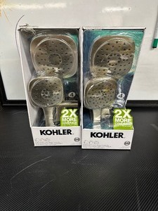 lot 112 image: Quantity 2 Kohler Adjuste 3-in-1 Multifunction Shower Kit Shower Heads