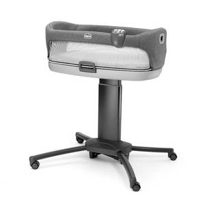 lot 47 image: Chicco Close to You 3-in-1 Bedside Bassinet, Portable Newborn Bassinet with Wheels, Adjustable-Height Changing Table  Heather GreyGrey