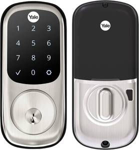 lot 114 image: Yale Assure Lock Touchscreen with Wi-Fi and Bluetooth - Satin Nickle