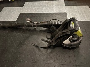 lot 60 image: Ryobi 2 Cycle 760 CFM Backpack Leaf Blower 38CC