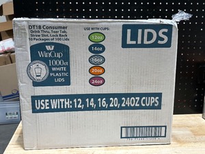 Wincup White Plastic Lids