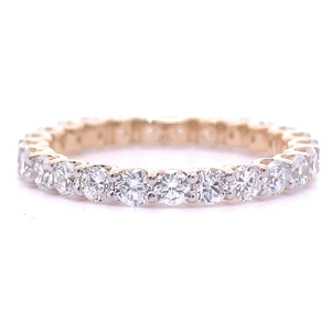 2.00 Carat Diamond Shared Prong Full Eternity Ring in 14k Yellow Gold $2,499 Retail VIDEO
