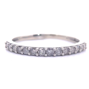 NEW 1 Carat Natural Diamond Shared Prong Semi-Eternity Ring in White Gold $1,899 Retail VIDEO