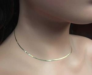 Herringbone Diamond-Cut 16 Chain Necklace in 14k Yellow Gold