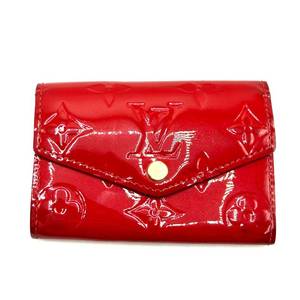 Louis Vuitton Vernis Monogram Coin Purse in Cherry Red