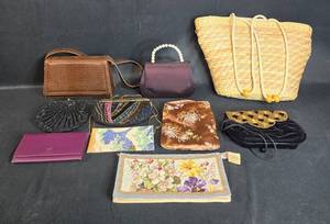 lot 47 image: Collection of Vintage Handbags and Purses - Assorted Styles