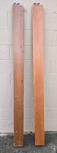 lot 102 image: Vintage Wooden Bed Frame with Headboards and Slats - Full Size