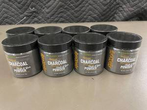 lot 194 image: inVitamin Natural  Citrus Activated Charcoal Tooth & Gum Powder - 8 Pack
