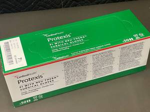 lot 231 image: Cardinal Health Protexis PI with Neu-Thera Surgical Gloves Size 7.5