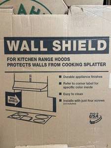 lot 33 image: Wall shield for kitchen range hoods...