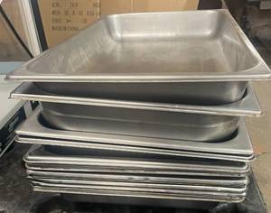 lot 44 image: 12 stainless steel 7 12 quart indu...