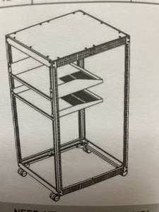 lot 64 image: Vevor adjustable open frame server ...