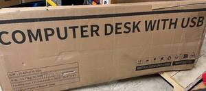 lot 82 image: Computer desk with USB 69.9 x 25.8...