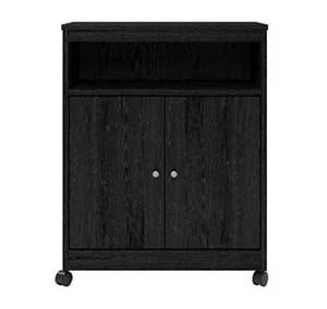 lot 83 image: Microwave cart. Color black oak 23 ...
