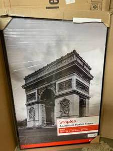 lot 87 image: Aluminum poster frame 24 x 36 Col...