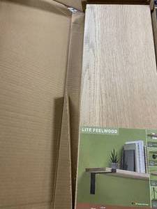 lot 89 image: 2 decorative shelves, hardware not ...