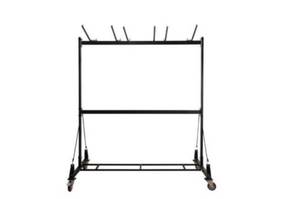 lot 160 image: Chair and table combo cart. Organiz...