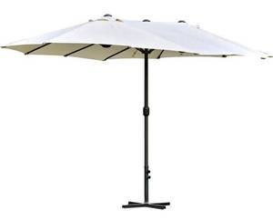 lot 162 image: Outsunny canopy cream colored 143cm...
