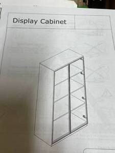 lot 164 image: Display cabinet Black 68.11 x 19.2...