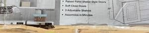 lot 168 image: Laundry room wall cabinet with 3 sh...