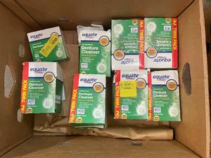 lot 188 image: q3-7 twin packs of denture cleanser. 1680 tablets