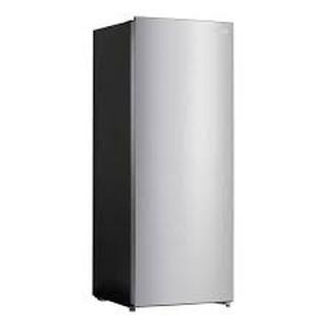 lot 1 image: Vissani 7 cu. ft. Convertible Upright FreezerRefrigerator in Stainless Steel Garage Ready Customer Returns See Pictures