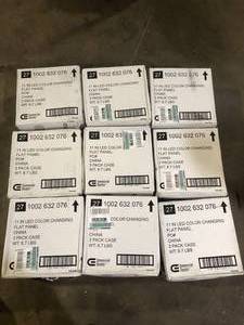 lot 3 image: Lot of Commercial Electric 11 in. 12.5-Watt Dimmable White Integrated LED Edge-Lit Round Flat Panel Flush Mount Ceiling Light Color Changing (27 Boxes) Customer Returns See Pictures