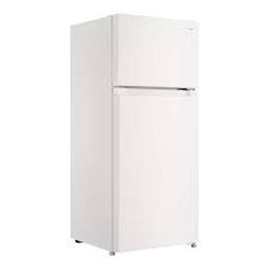 lot 22 image: Vissani 4.5 cu. ft. 2-Door Mini Refrigerator in White with Freezer  Customer Returns See Pictures