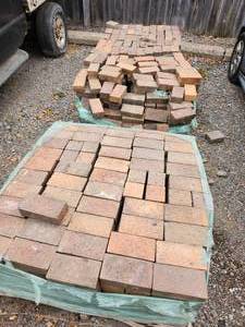 3 pallets of brick pavers