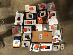 lot 32 image: Lot of Assorted Digital Door Locks and Handles Various Models and Conditions  Customer Returns See Pictures