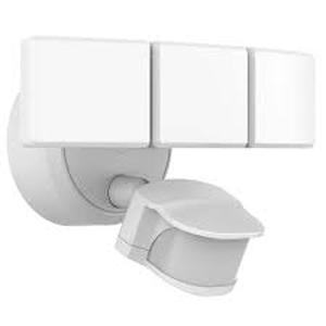 lot 44 image: Lot of Defiant 240-Degree White Motion Activated Integrated LED Outdoor Triple Head Flood Light  Customer Returns See Pictures