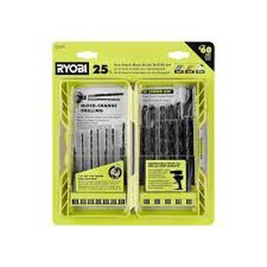 lot 54 image: RYOBI Black Oxide Hex Shank Twist Drill Bit Set (25-Piece)  Customer Returns See Pictures