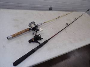 Pair of Fishing Poles and Reels