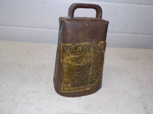 Vintage Sargent Cow Bell with Label