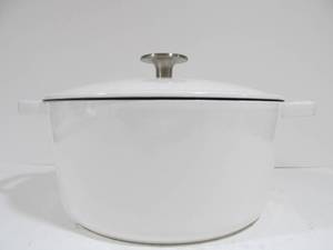 lot 20 image: Unused MILO Cast Iron Enamel Dutch Oven Pot wLid