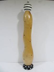 lot 40 image: LARGE Funky Artist Made Signed ROBERT WILHELM PepperSalt Mill Grinder