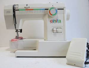 lot 117 image: Working ELNITA 255 by Elna Sewing Machine