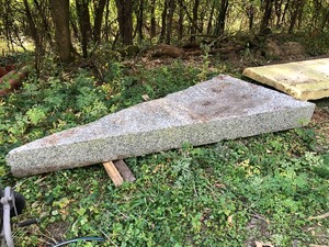 lot 165 image: Huge Triangular Slab of Granite