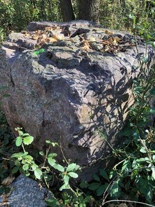 lot 221 image: Large Chunk of Stone w hole in center - Building Material #21
