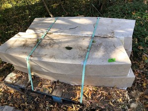 lot 237 image: 4 Large Rectangular Pieces of Stone Building Material #7