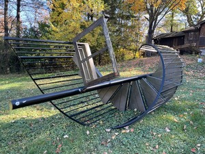 lot 306 image: Huge Architectural Metal Spiral Staircase