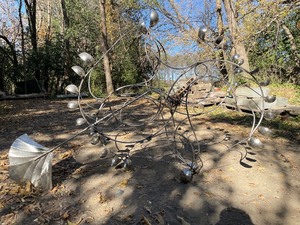 lot 309 image: HUGE & Fantastic Chrome Kinetic Wind Sculpture #3